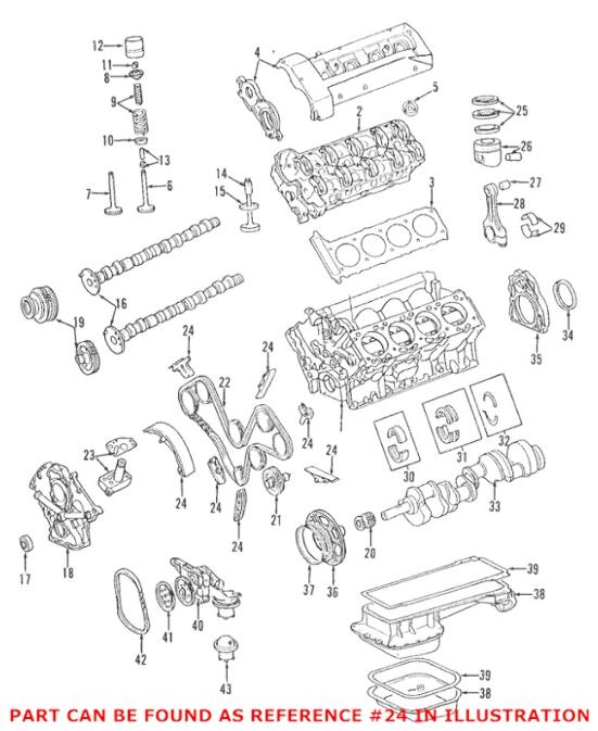 Mercedes Timing Chain Guide - Driver Side 1190521216